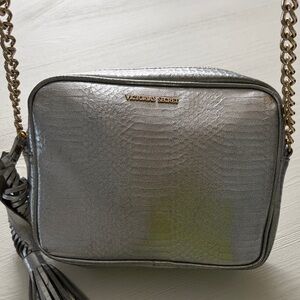Victoria's Secret Metallic Silver Crossbody Bag